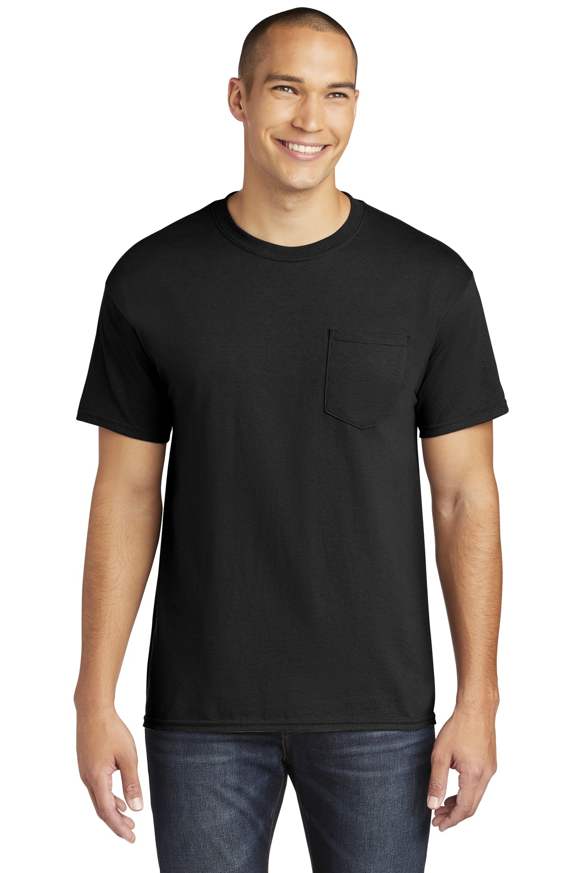 Gildan ® Heavy Cotton ™ 100% Cotton Pocket T-Shirt.