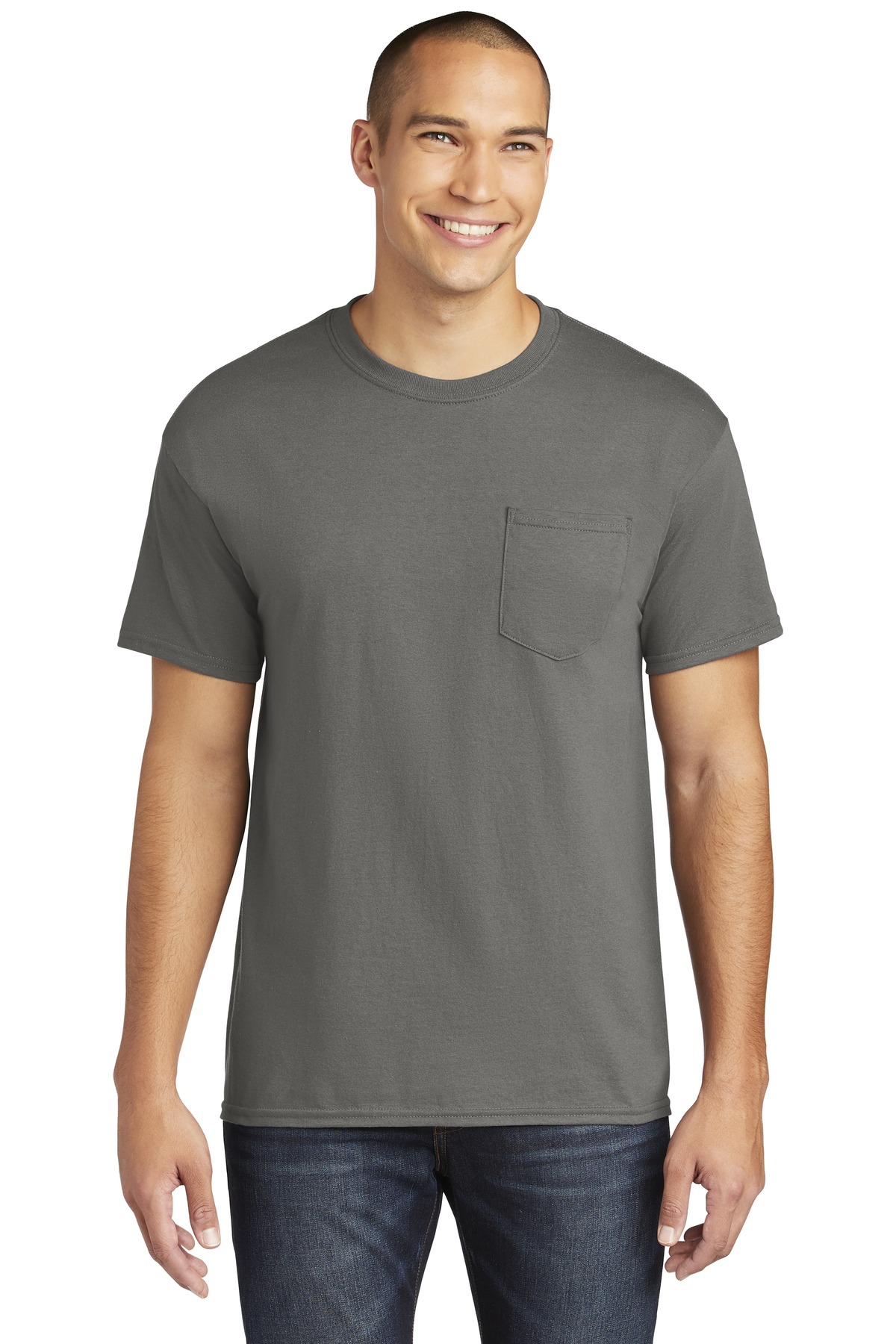 Gildan ® Heavy Cotton ™ 100% Cotton Pocket T-Shirt. - Image 4