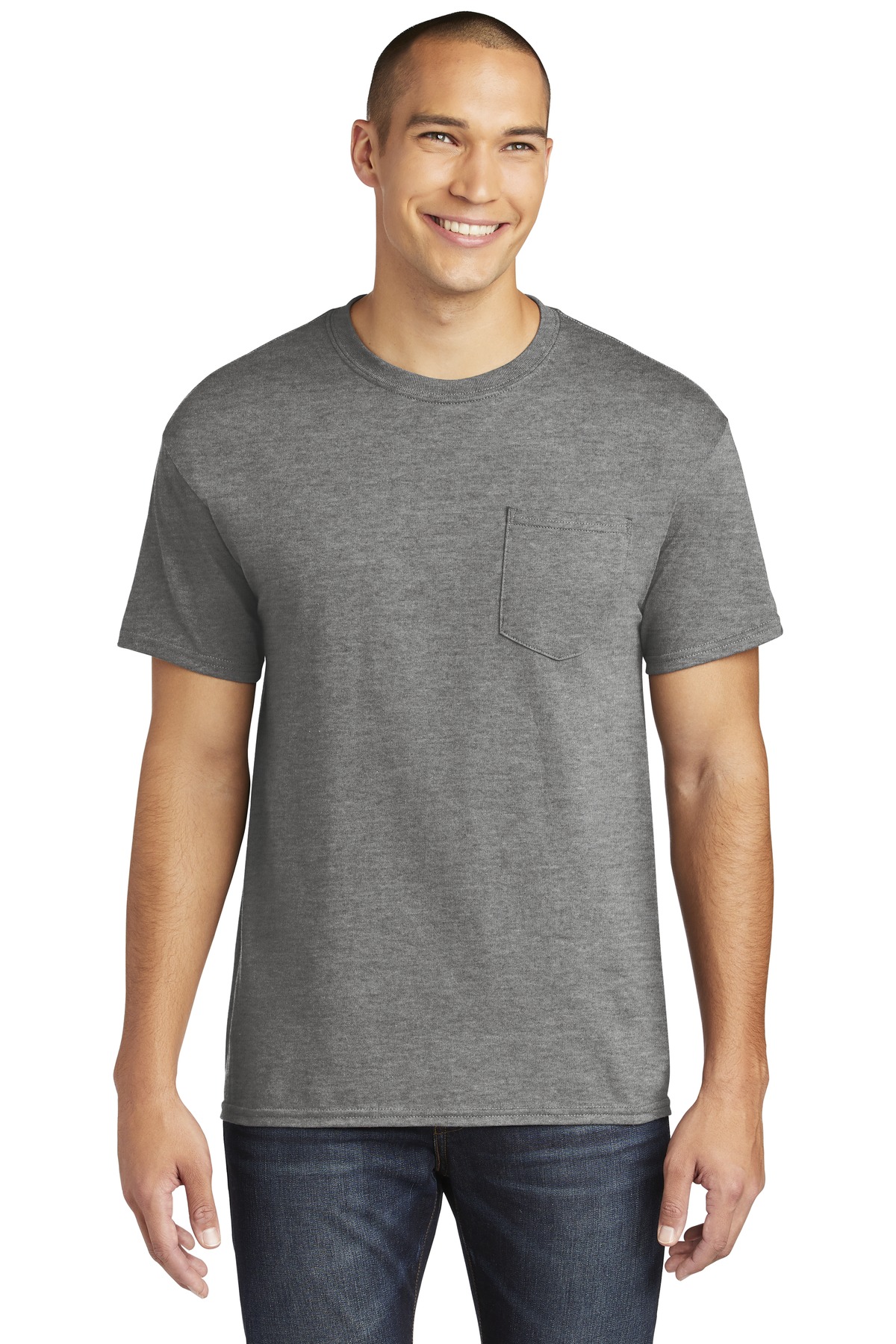 Gildan ® Heavy Cotton ™ 100% Cotton Pocket T-Shirt. - Image 7