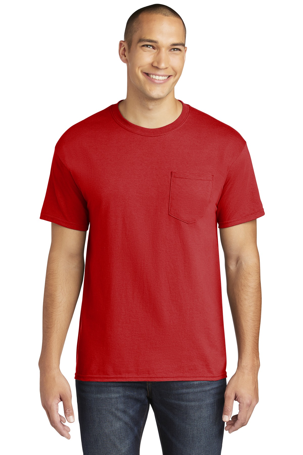 Gildan ® Heavy Cotton ™ 100% Cotton Pocket T-Shirt. - Image 5