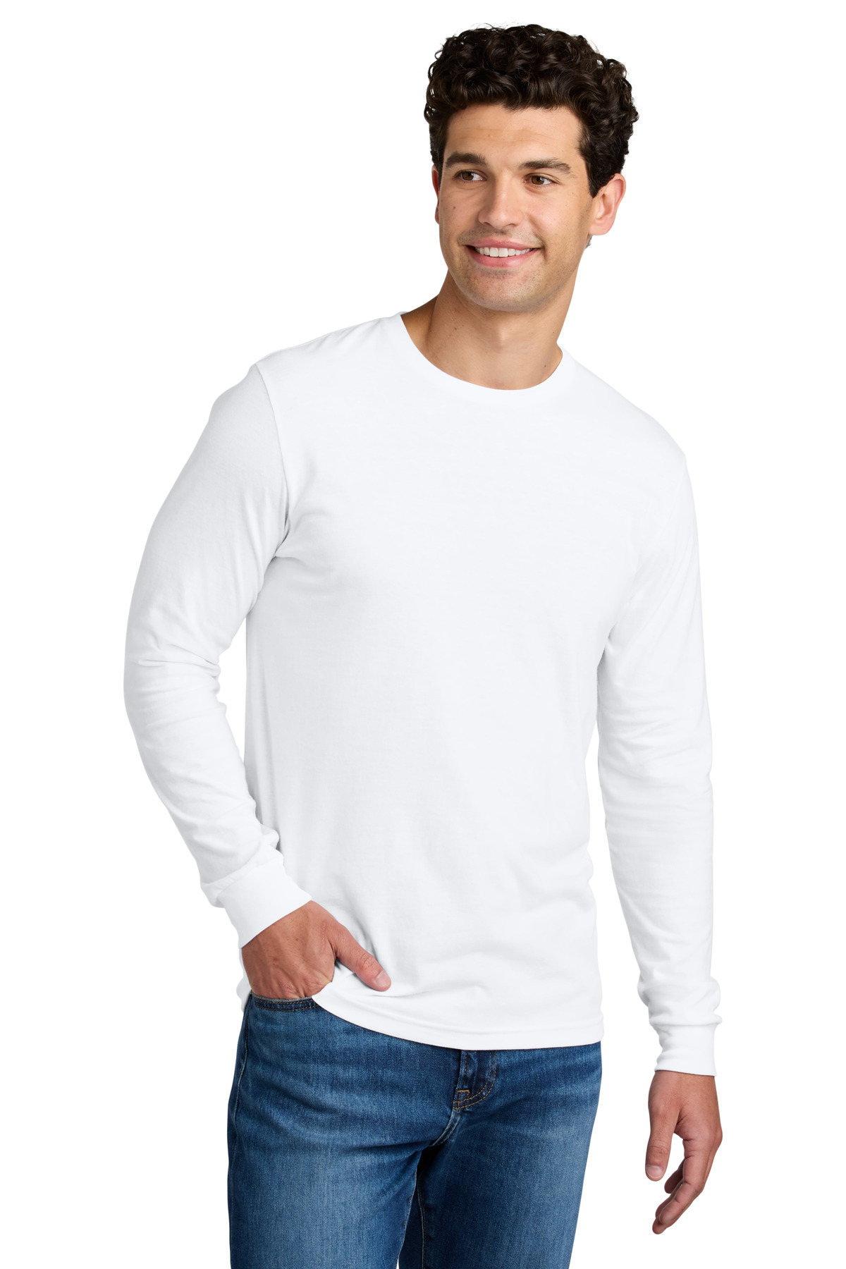 Gildan® Softstyle® CVC Long Sleeve Tee - Image 2