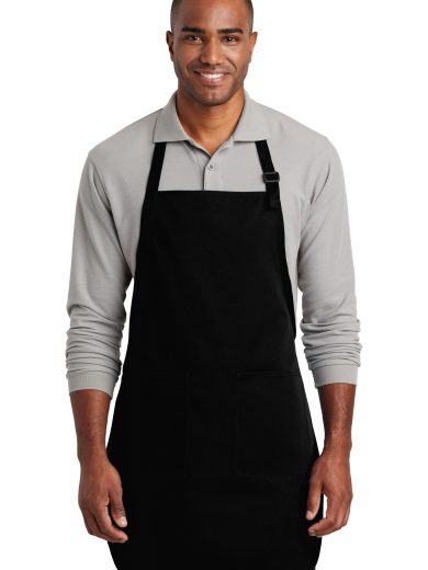 Port Authority ® Full-Length Two-Pocket Bib Apron.