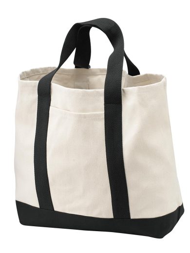 Port Authority® - Ideal Twill Two-Tone Shopping Tote.