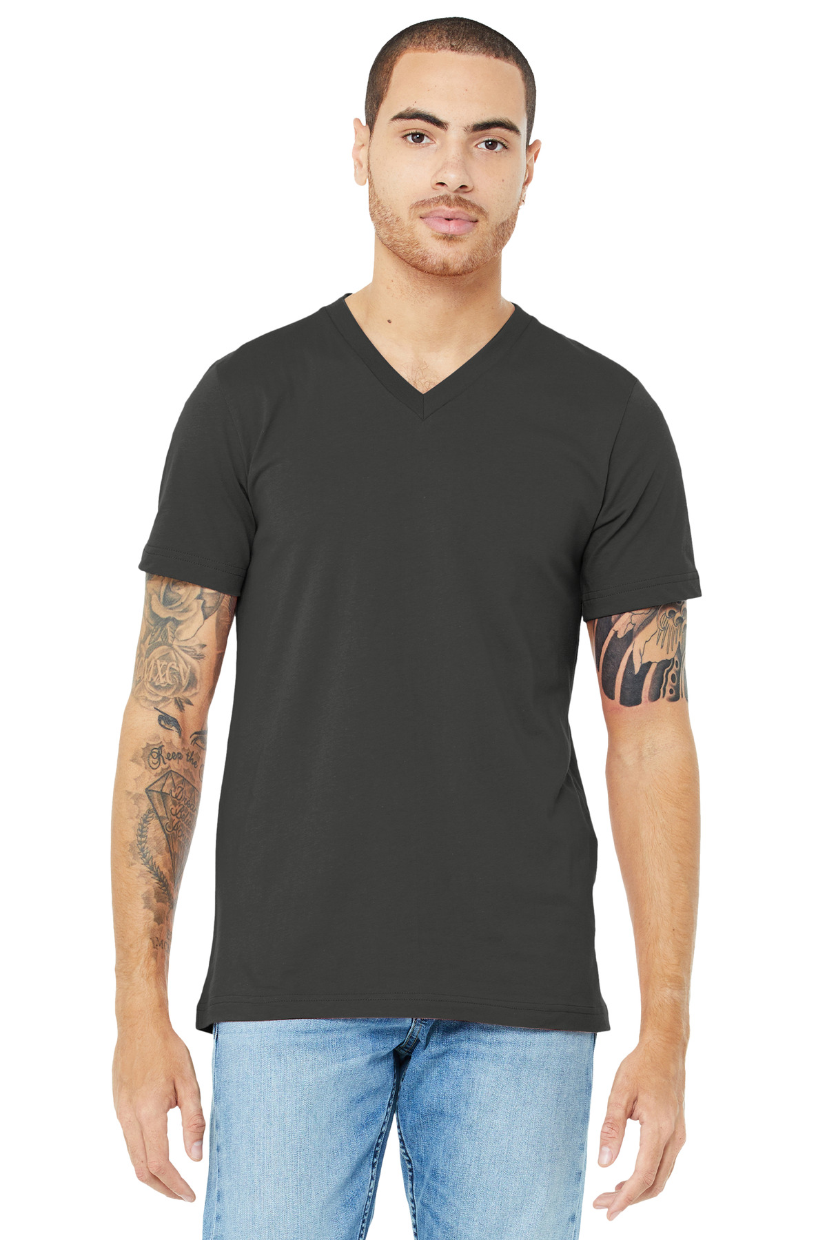 BELLA+CANVAS ® Unisex Jersey Short Sleeve V-Neck Tee. - Image 11