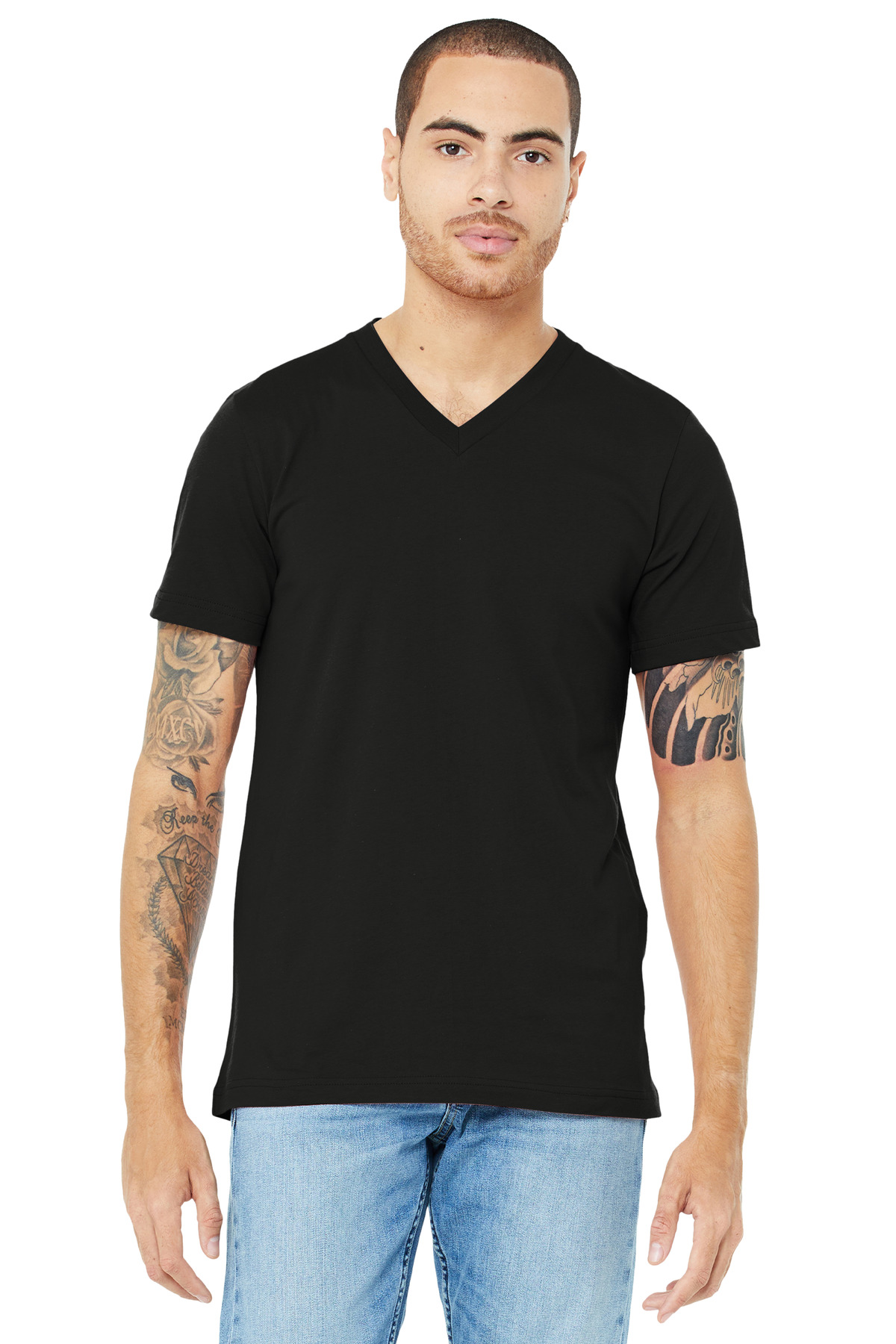 BELLA+CANVAS ® Unisex Jersey Short Sleeve V-Neck Tee.