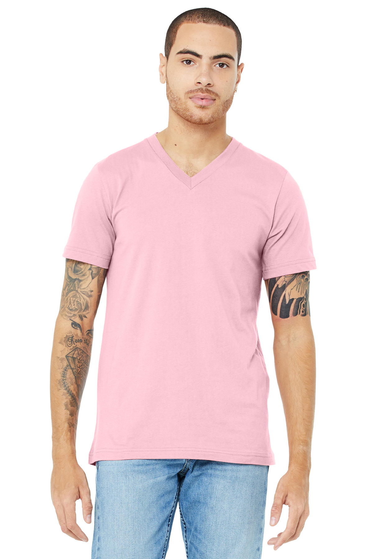 BELLA+CANVAS ® Unisex Jersey Short Sleeve V-Neck Tee. - Image 7