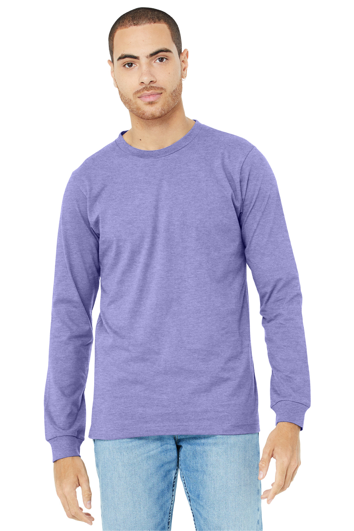 BELLA+CANVAS® Unisex Heather CVC Long Sleeve Tee - Image 11