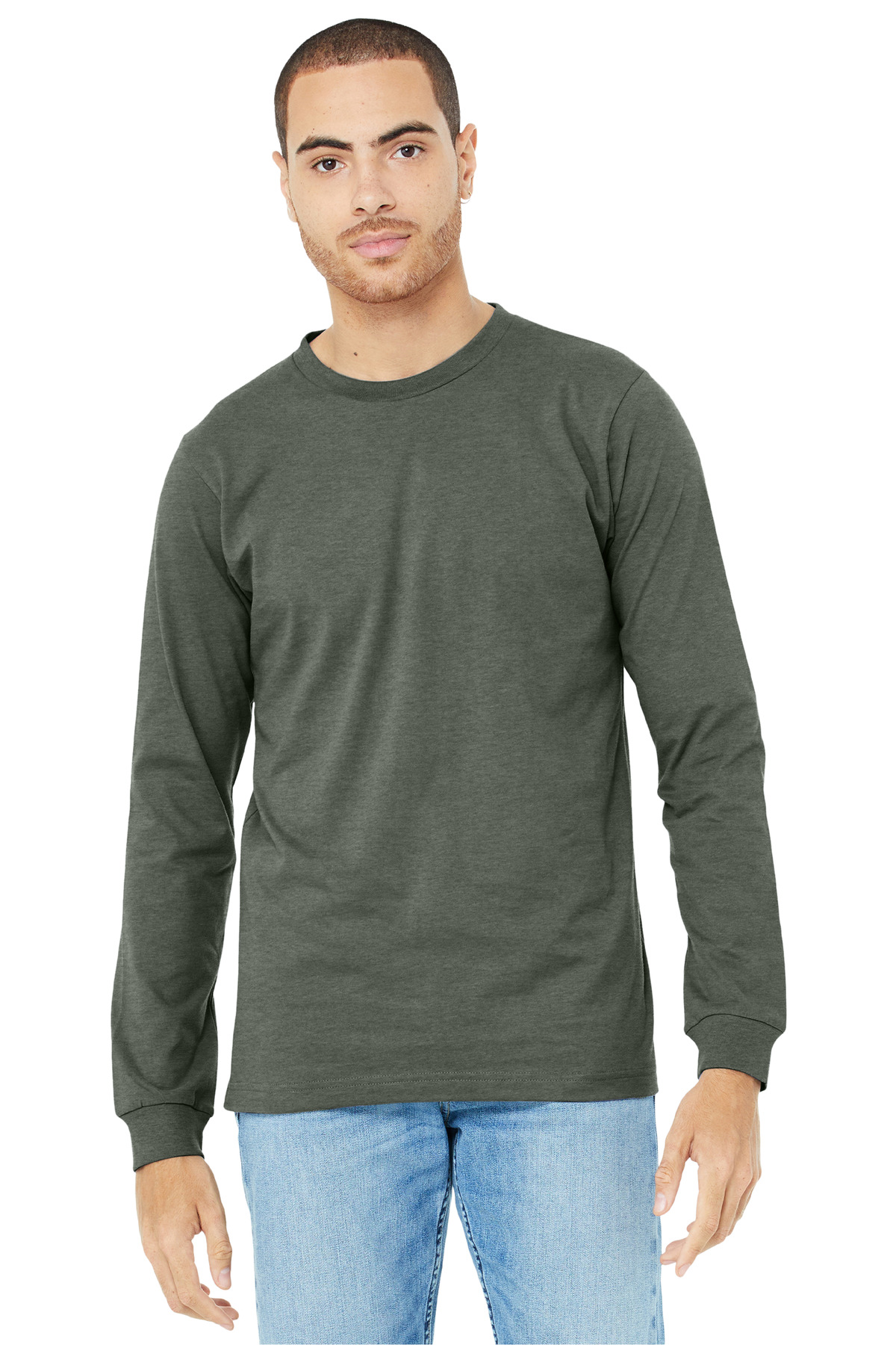BELLA+CANVAS® Unisex Heather CVC Long Sleeve Tee - Image 9