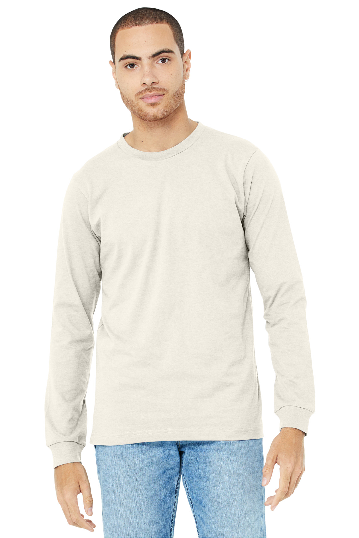 BELLA+CANVAS® Unisex Heather CVC Long Sleeve Tee - Image 12