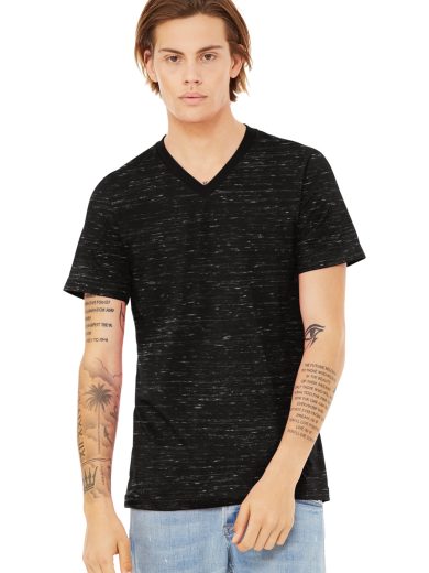 BELLA+CANVAS® Unisex Textured Jersey V-Neck Tee