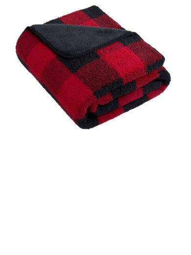 Port Authority® Double-Sided Sherpa/Plush Blanket