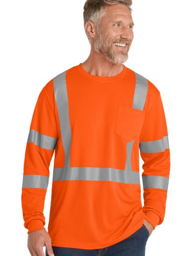 CornerStone ® ANSI 107 Class 3 Mesh Long Sleeve Tee.