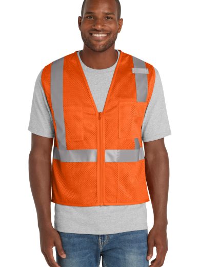 CornerStone ® ANSI 107 Class 2 Mesh Zippered Vest.