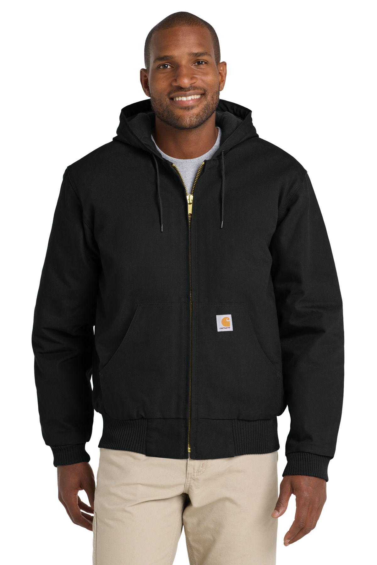 Carhartt ® Tall Quilted-Flannel-Lined Duck Active Jac.