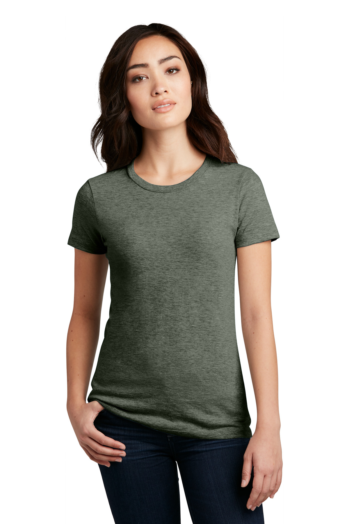 District ® Women's Perfect Blend® CVC Tee. - Image 7