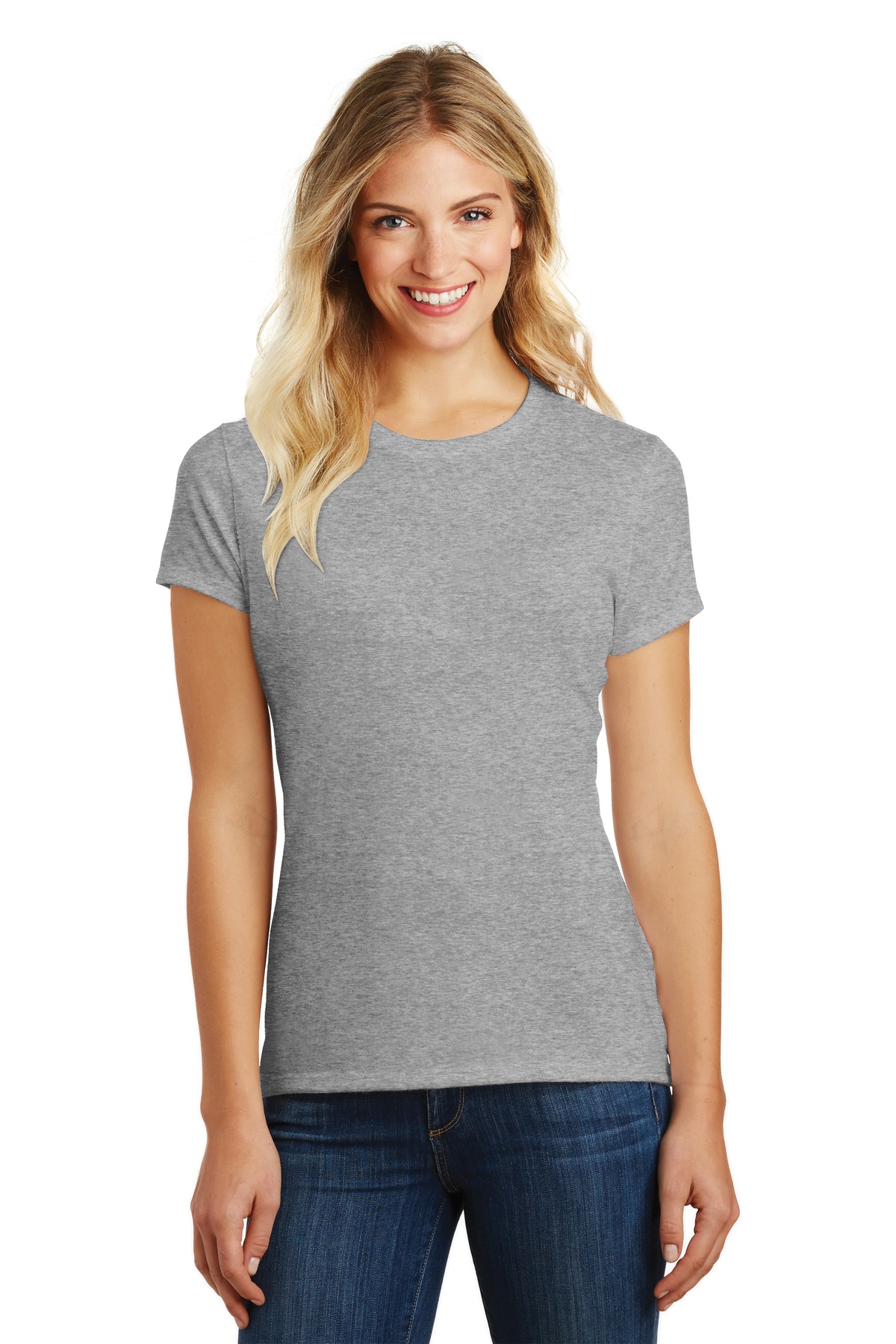 District ® Women's Perfect Blend® CVC Tee. - Image 4