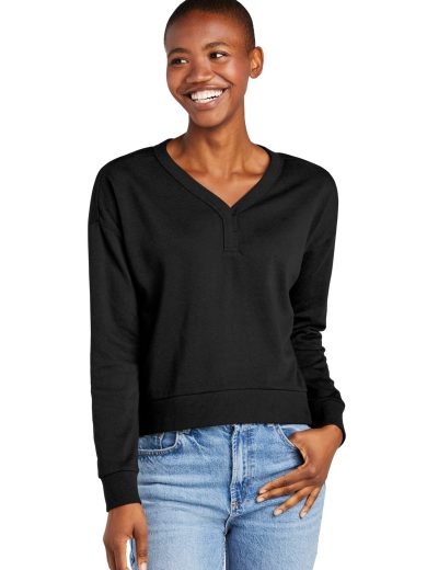 District® Women's Perfect Tri® Fleece V-Neck Sweatshirt