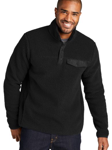 Port Authority® Camp Fleece Snap Pullover