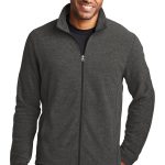 Port Authority® Heather Microfleece Full-Zip Jacket.