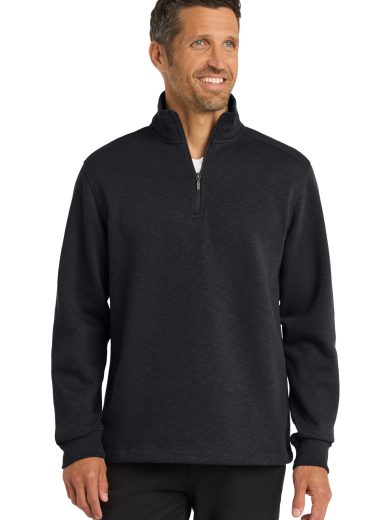 Port Authority® Slub Fleece 1/4-Zip Pullover.