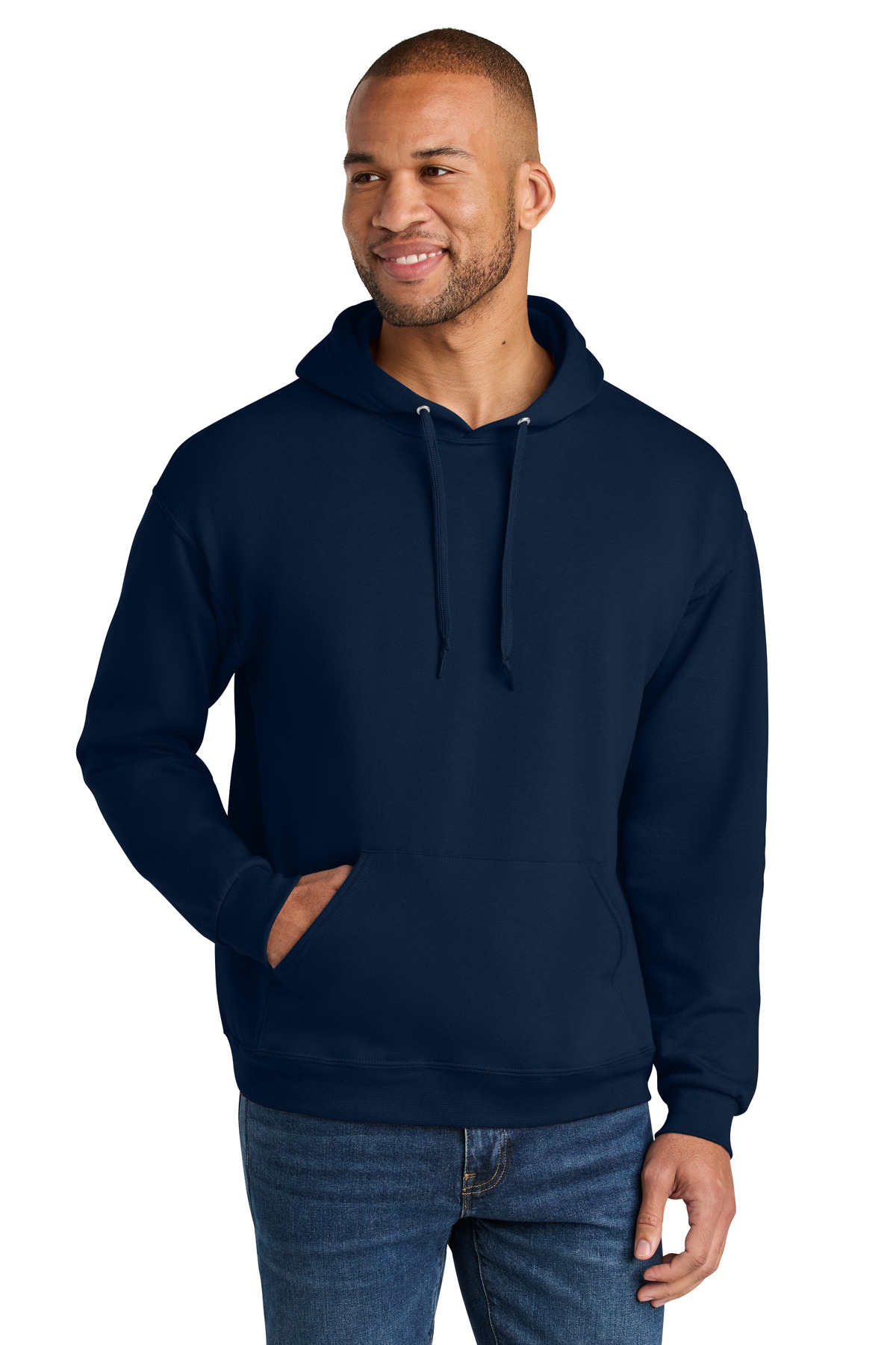 Jerzees Ultimate™ Unisex CVC Ring Spun Hooded Sweatshirt - Image 3