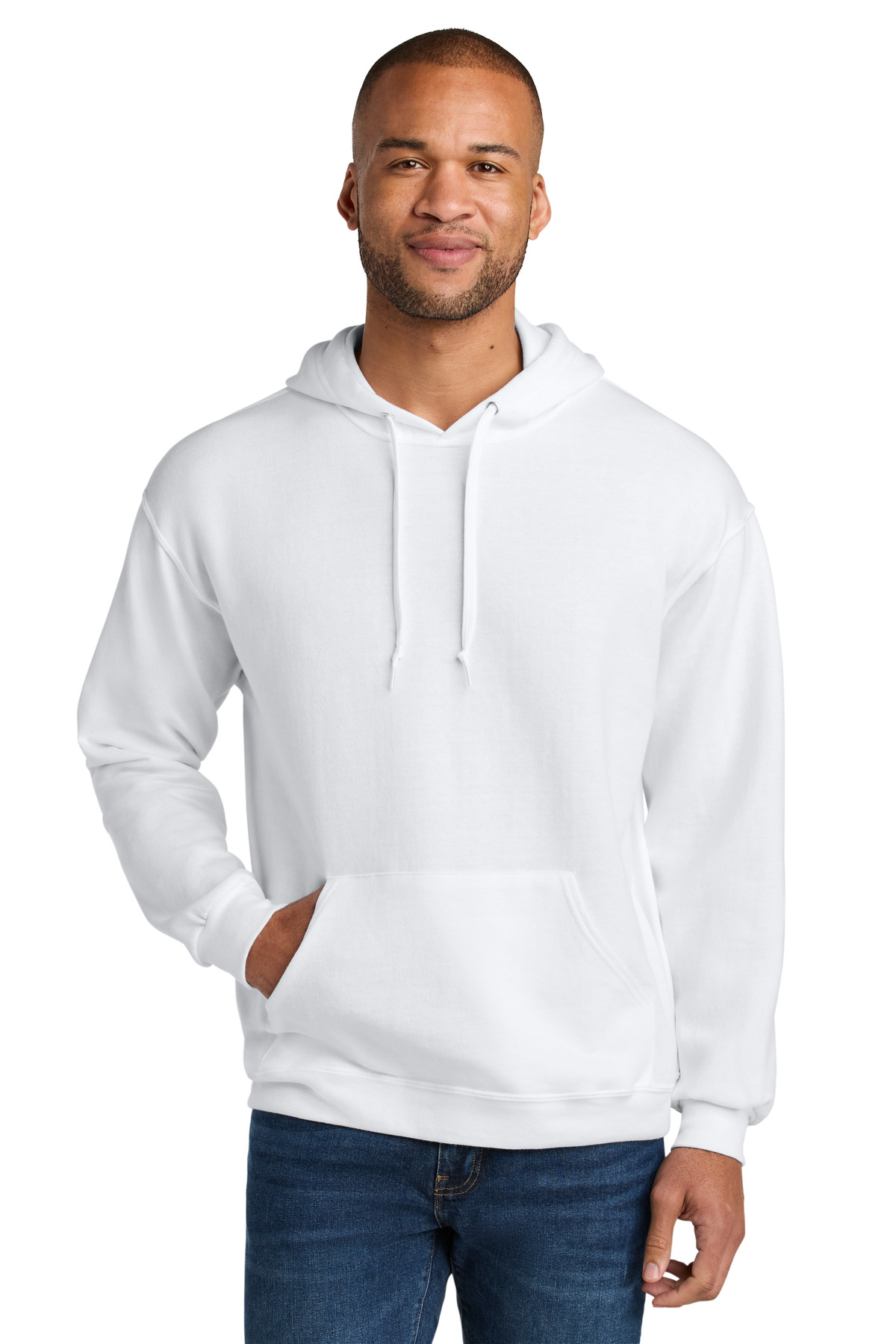 Jerzees Ultimate™ Unisex CVC Ring Spun Hooded Sweatshirt - Image 2