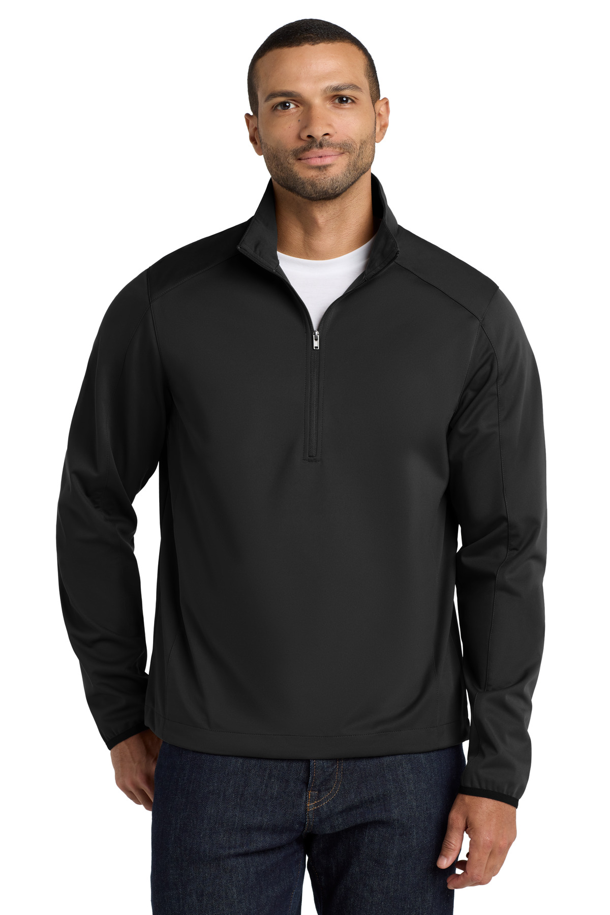 Port Authority® Active 1/2-Zip Soft Shell Jacket.