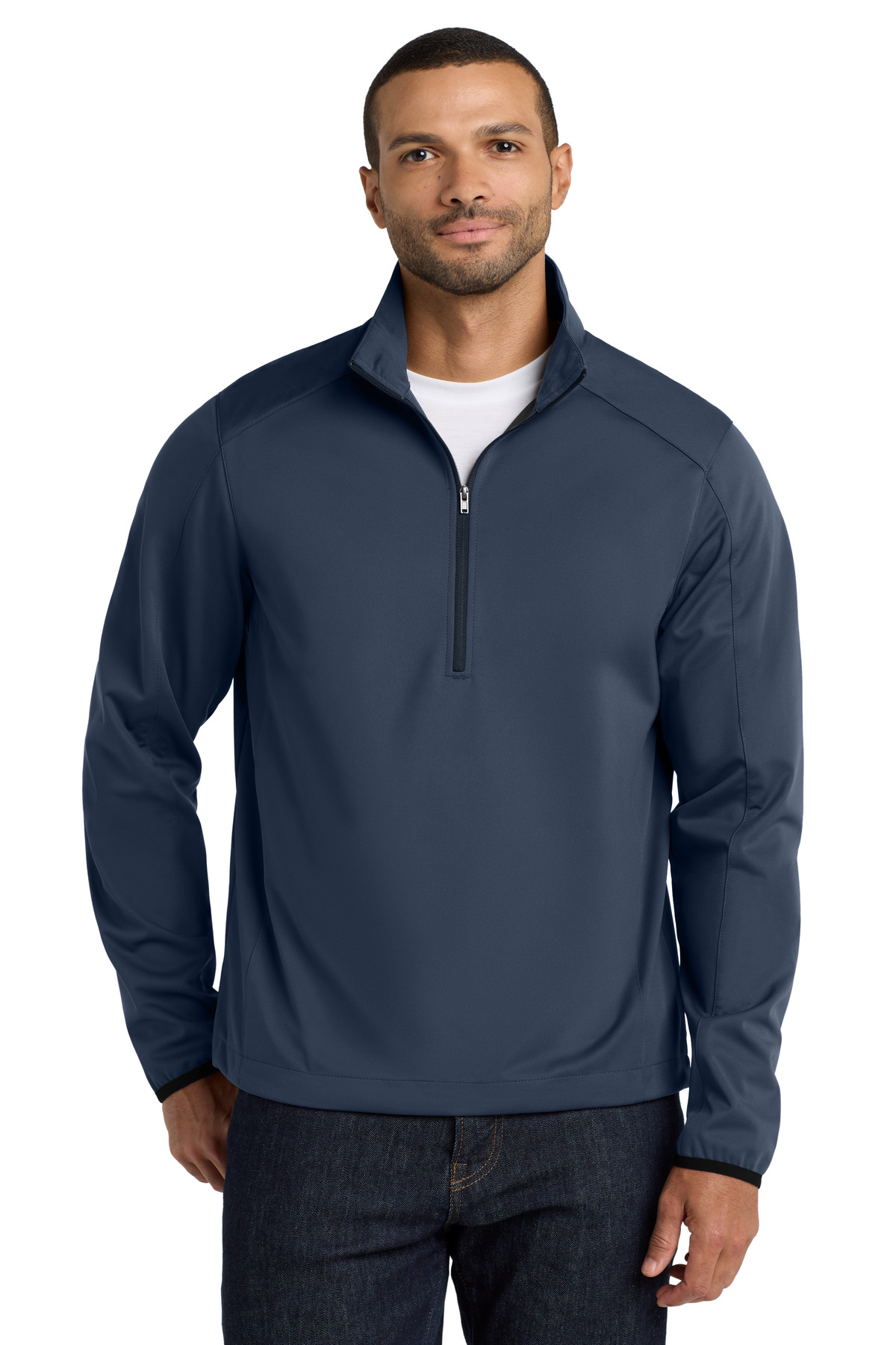 Port Authority® Active 1/2-Zip Soft Shell Jacket. - Image 2