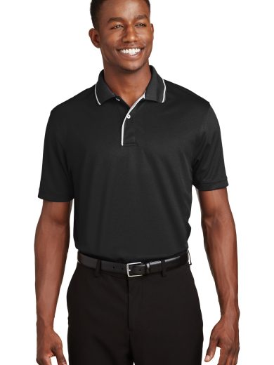 Sport-Tek® Dri-Mesh® Polo with Tipped Collar and Piping.