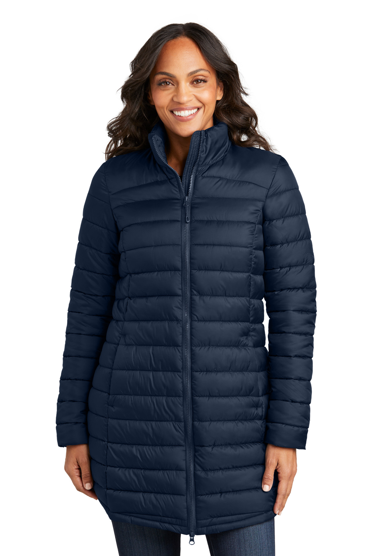 Port Authority® Women's Horizon Puffy Long Jacket - Image 2