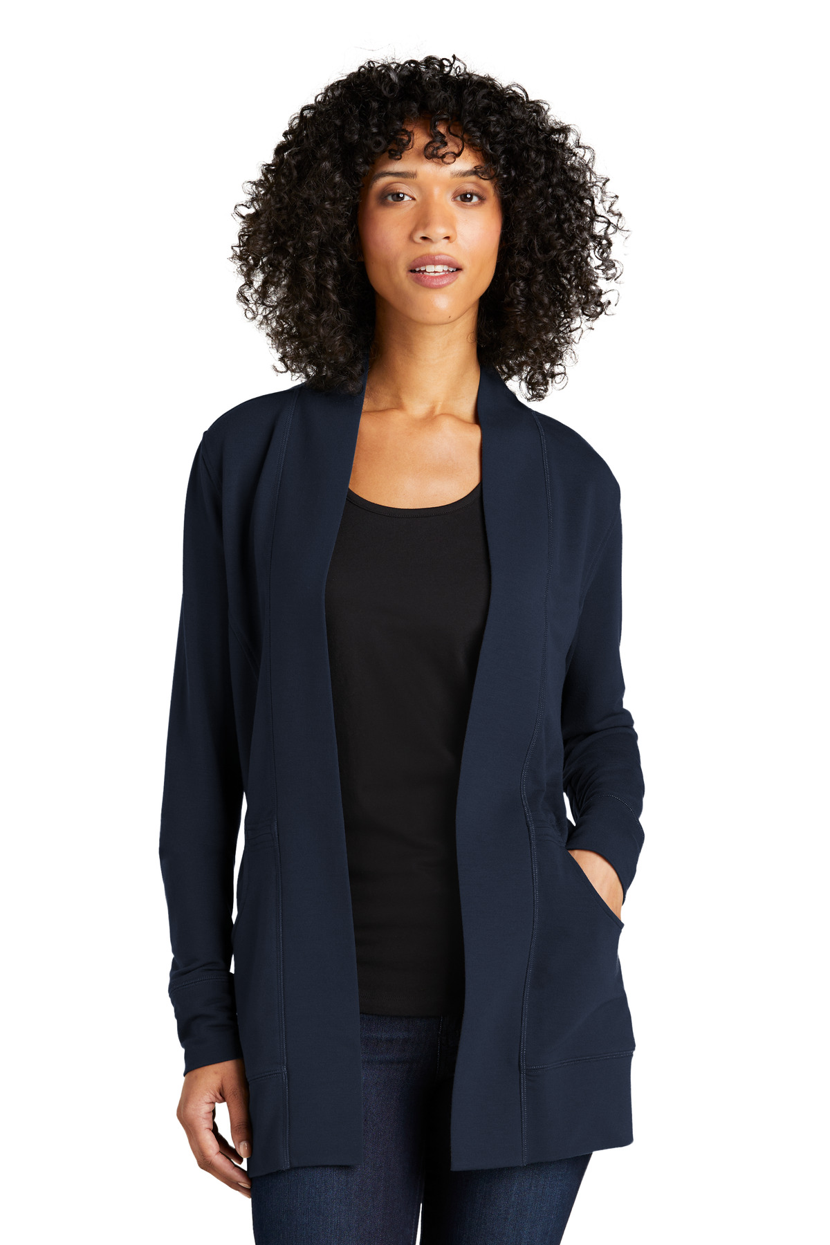 Port Authority® Women's Microterry Cardigan - Image 2