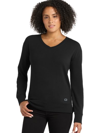 OGIO® Women's Luuma Flex Long Sleeve V-Neck
