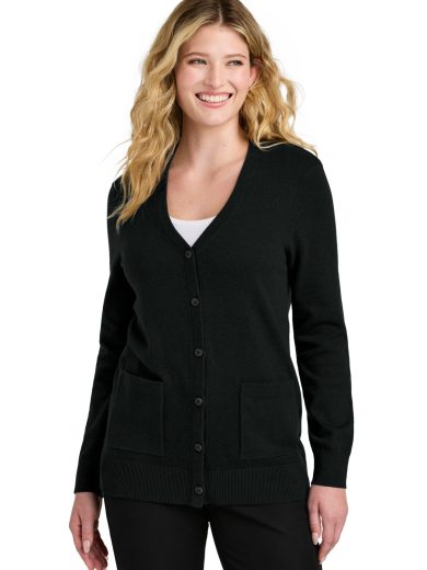 Port Authority® Women's Easy Care Button-Up Cardigan Sweater