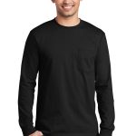 Port & Co™ Tall Long Sleeve Essential Pocket Tee.