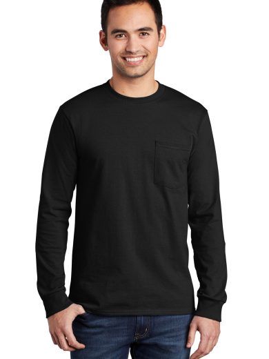 Port & Co™ Tall Long Sleeve Essential Pocket Tee.