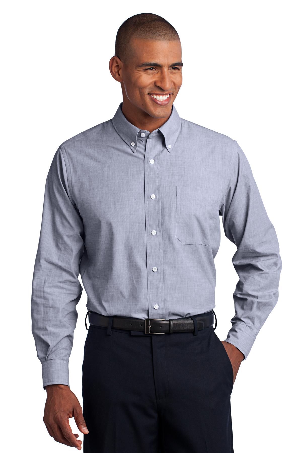 Port Authority® Crosshatch Easy Care Shirt. - Image 2
