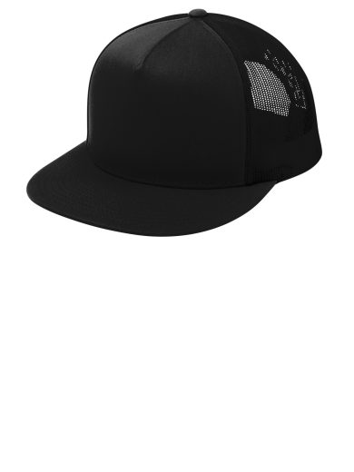 Sport-Tek® YP Classics ® 5-Panel Classic Trucker Mesh Back Cap.