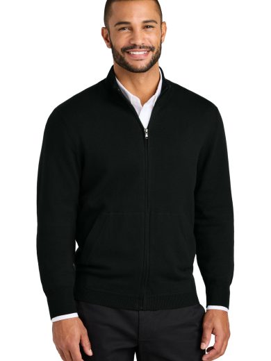 Port Authority® Easy Care Full-Zip Sweater