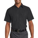 Red Kap® Short Sleeve Solid Ripstop Shirt.