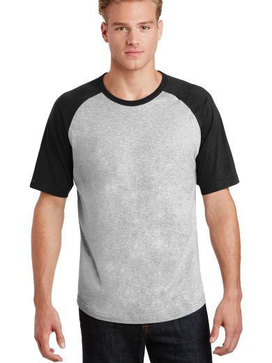 Sport-Tek® Short Sleeve Colorblock Raglan Jersey.