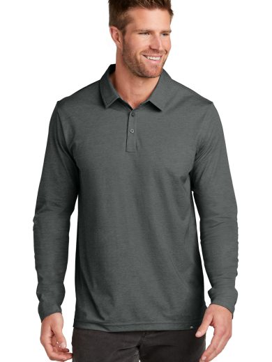 TravisMathew Oceanside Heather Long Sleeve Polo