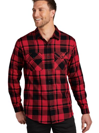 Port Authority® Plaid Flannel Shirt.