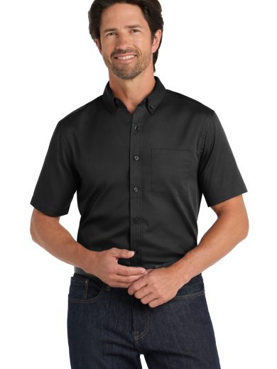 Port Authority® Short Sleeve SuperPro React™ Twill Shirt.
