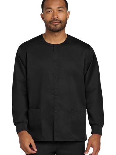 Wink® Unisex WorkFlex Snap-Front Scrub Jacket