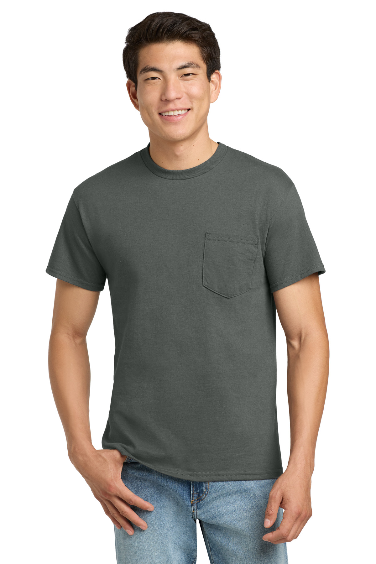 Gildan® - Ultra Cotton® 100% US Cotton T-Shirt with Pocket. - Image 4