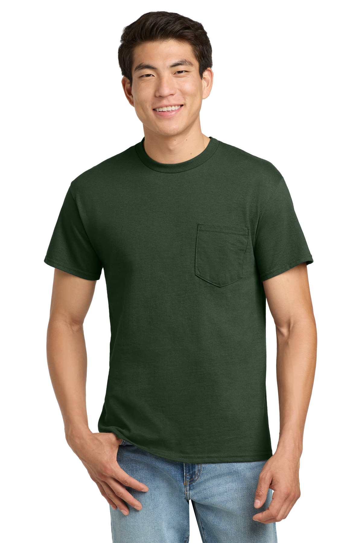Gildan® - Ultra Cotton® 100% US Cotton T-Shirt with Pocket. - Image 7