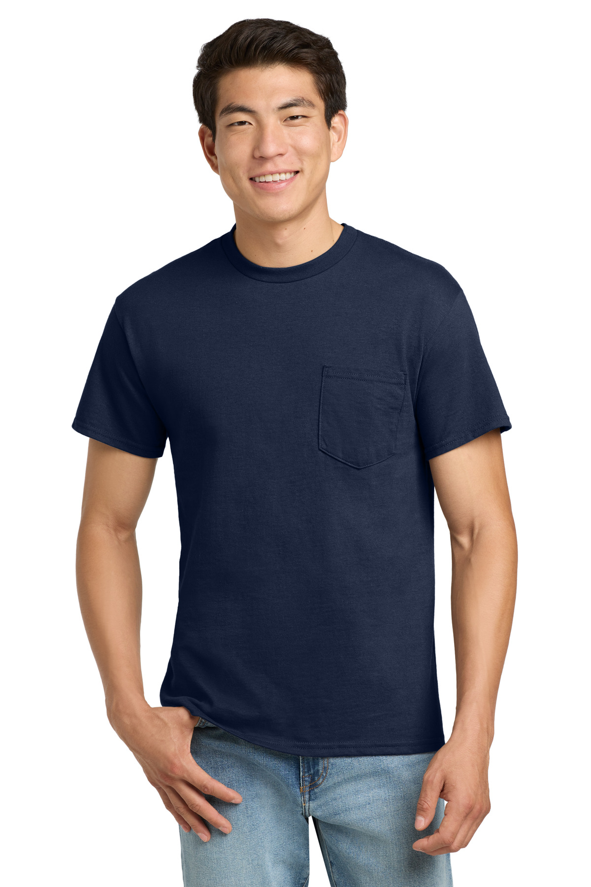Gildan® - Ultra Cotton® 100% US Cotton T-Shirt with Pocket. - Image 3