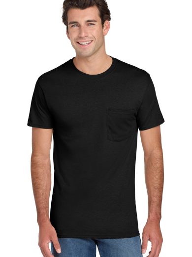Jerzees® -  Dri-Power® 50/50 Cotton/Poly Pocket T-Shirt.