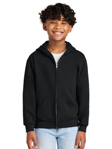 Jerzees® - Youth NuBlend® Full-Zip Hooded Sweatshirt.