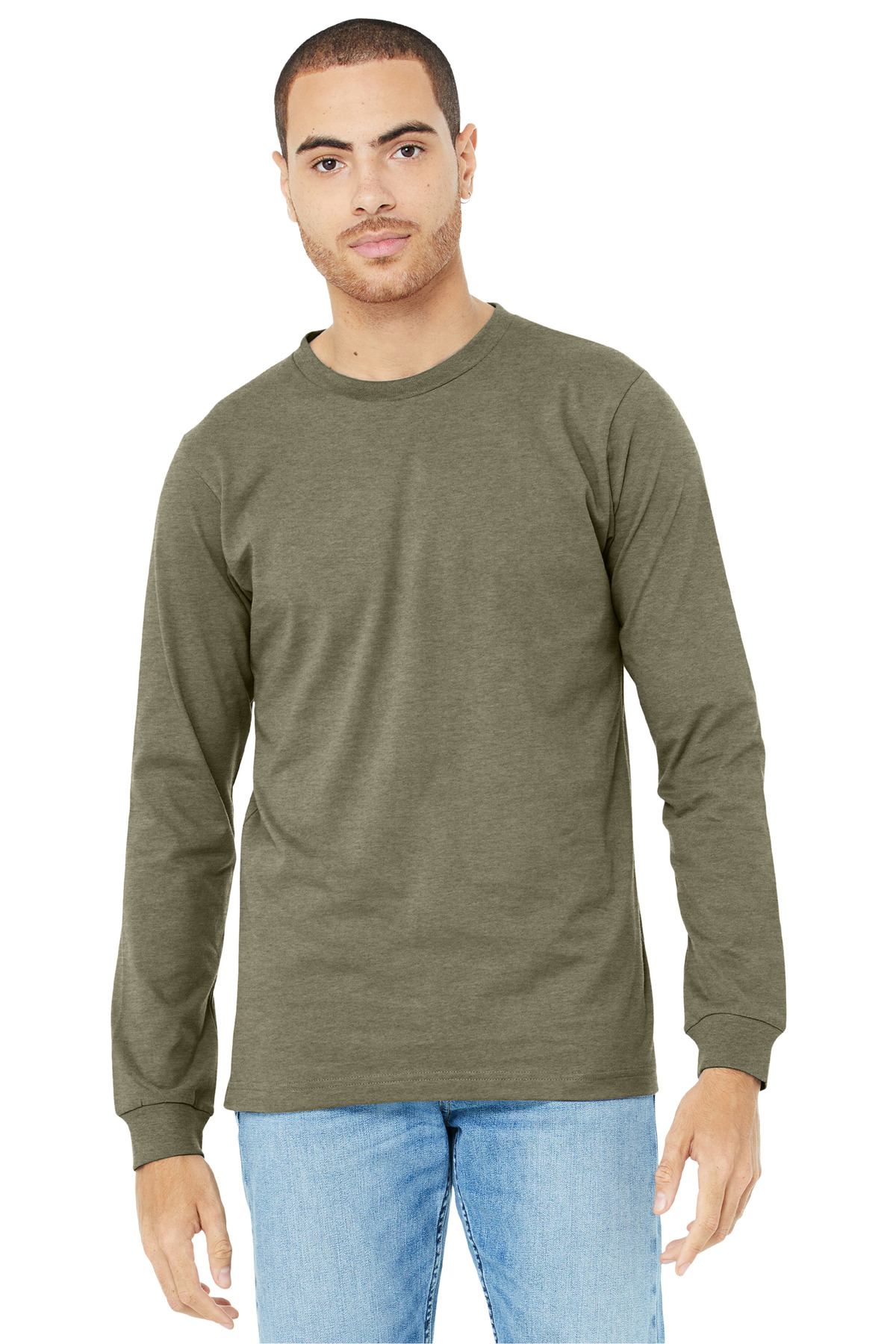 BELLA+CANVAS® Unisex Heather CVC Long Sleeve Tee - Image 8